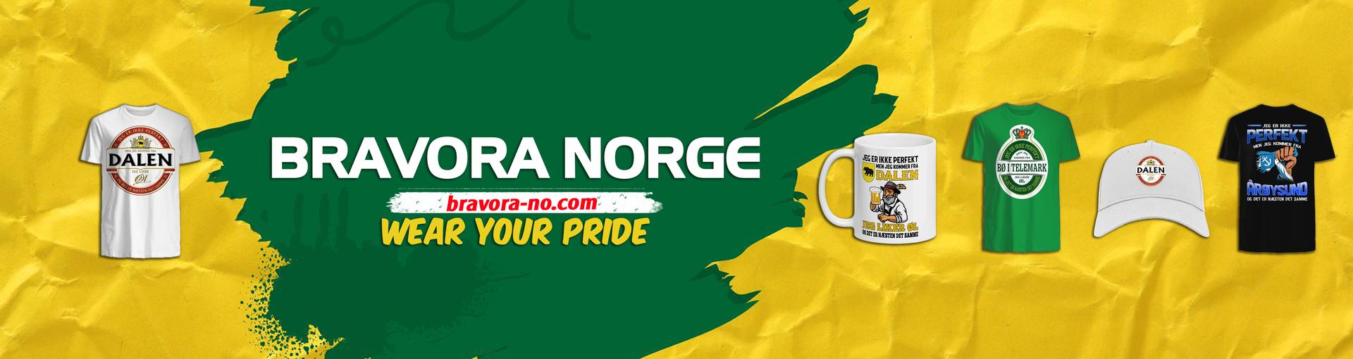 Banner for Bravora Norge Wear Your Pride